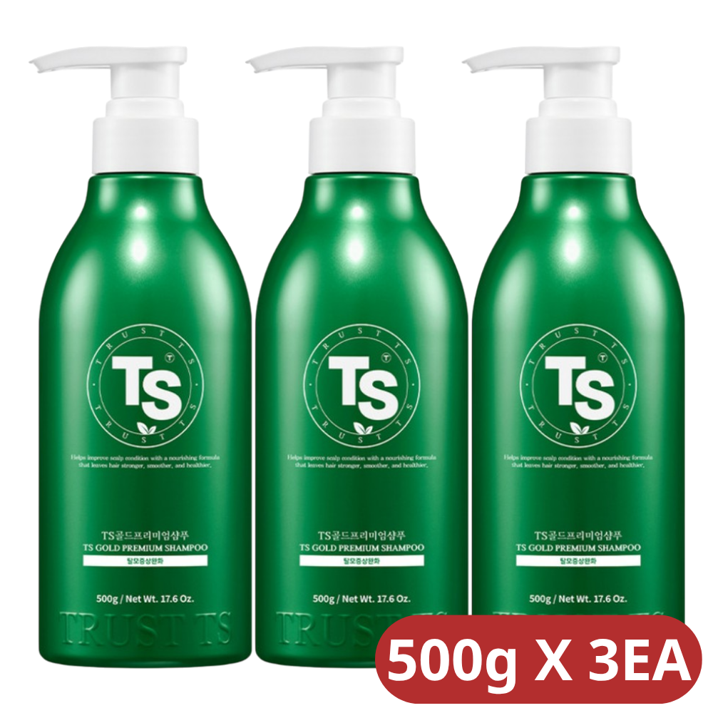 TS 골드프리미엄 샴푸 + 소분 파우치 500g, 3개 - 상세 이미지 3