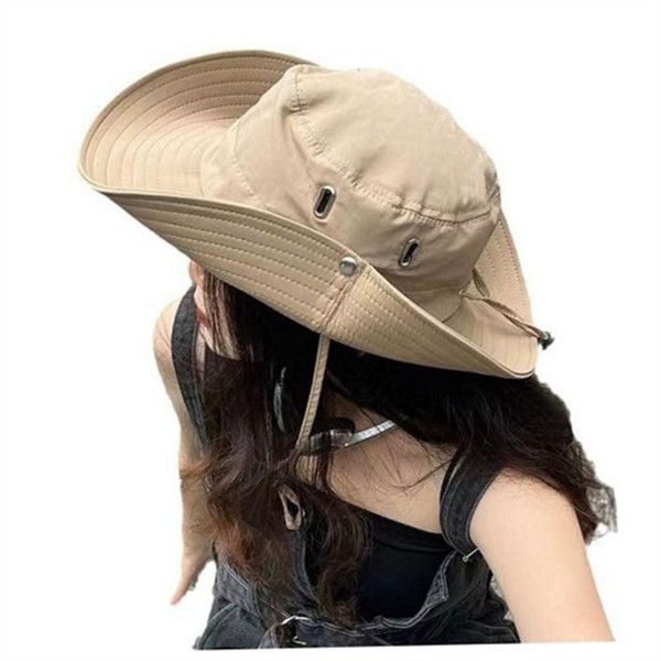 접이식 사파리 모자 데일리 벙거지 모자 통풍 버킷 여름 남성 - 상품 이미지