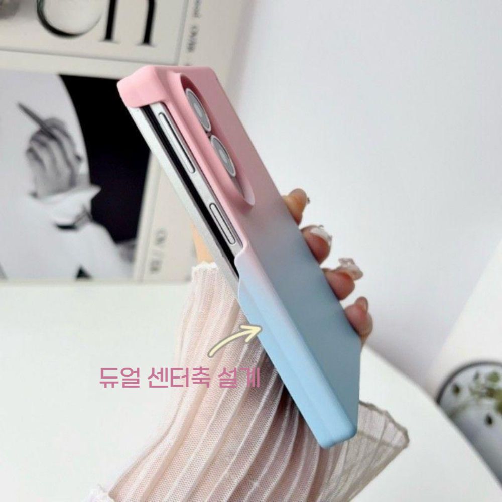 갤럭시폴드8 와이드 울트라 케이스 그라데이션 힌지 무광 커버 이미지 7