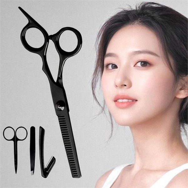 셀프 헤어 정리 가위 이발 헤어 숱 정리 가위 가정용 - 상품 이미지