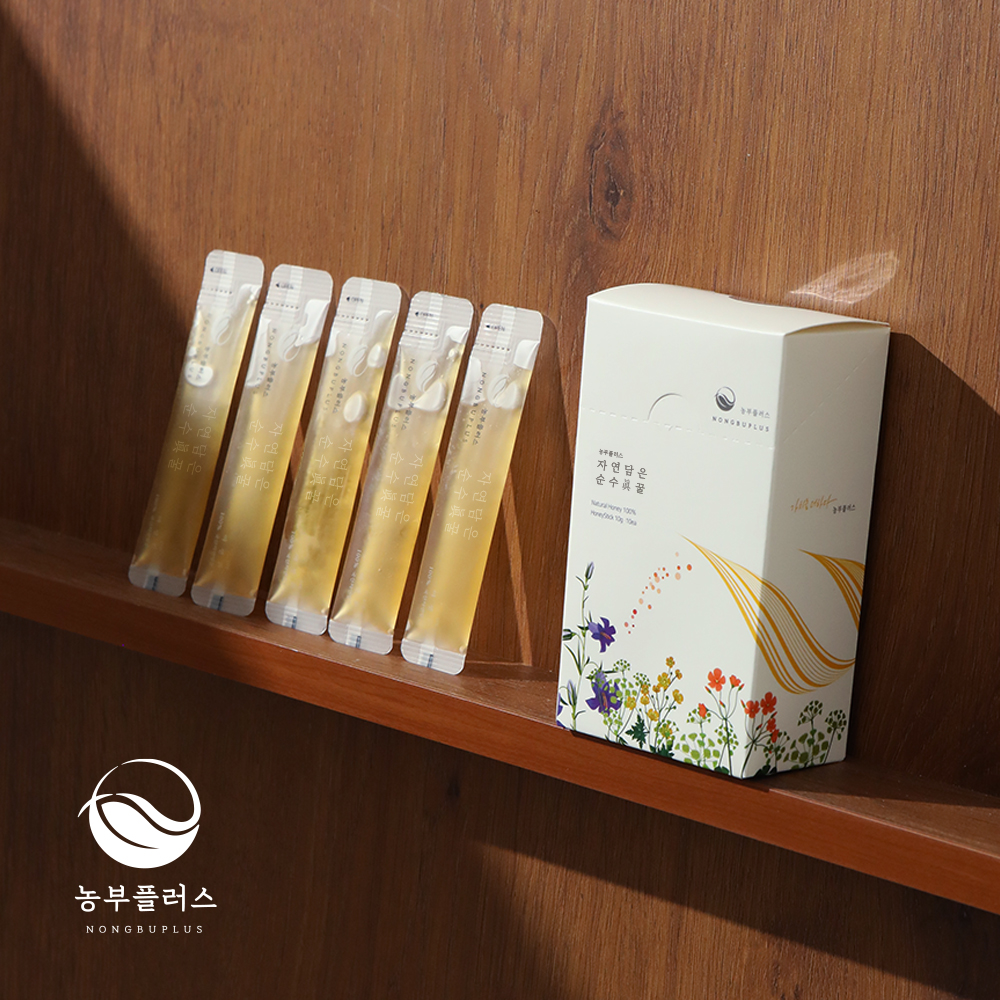 농부플러스 국산 토종꿀 아카시아꿀 스틱형 (10g x 10개입) - 상품 이미지