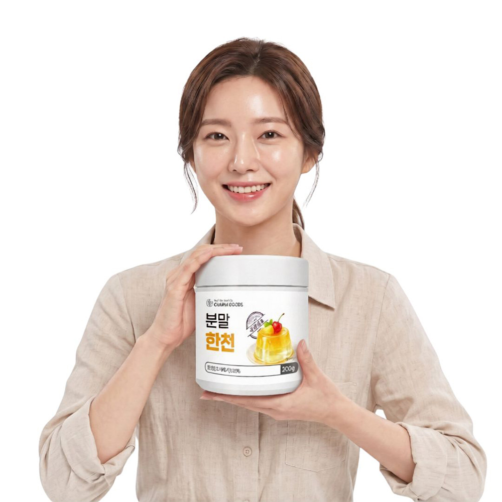 한천 가루 식물성 분말 GAR TYPE 200g + 계량스푼 - 상품 이미지