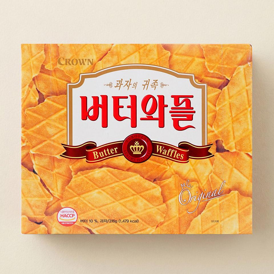 메가마트 크라운 버터와플 316g - 상품 이미지