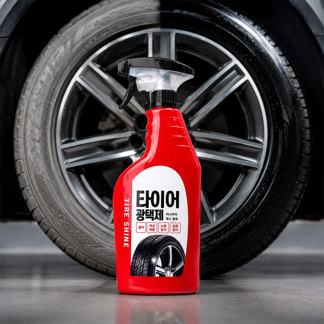 타이어광택제 650ml 카나우바왁스 블랙복원 코팅제 - 상세 이미지 5
