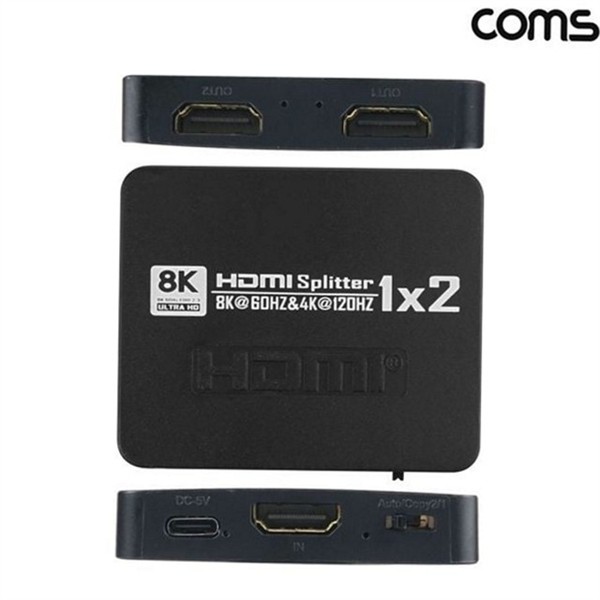 고해상도 hdmi 분배기 1대2 듀얼 hdmi 스플리터 화면 복제 - 상세 이미지 2
