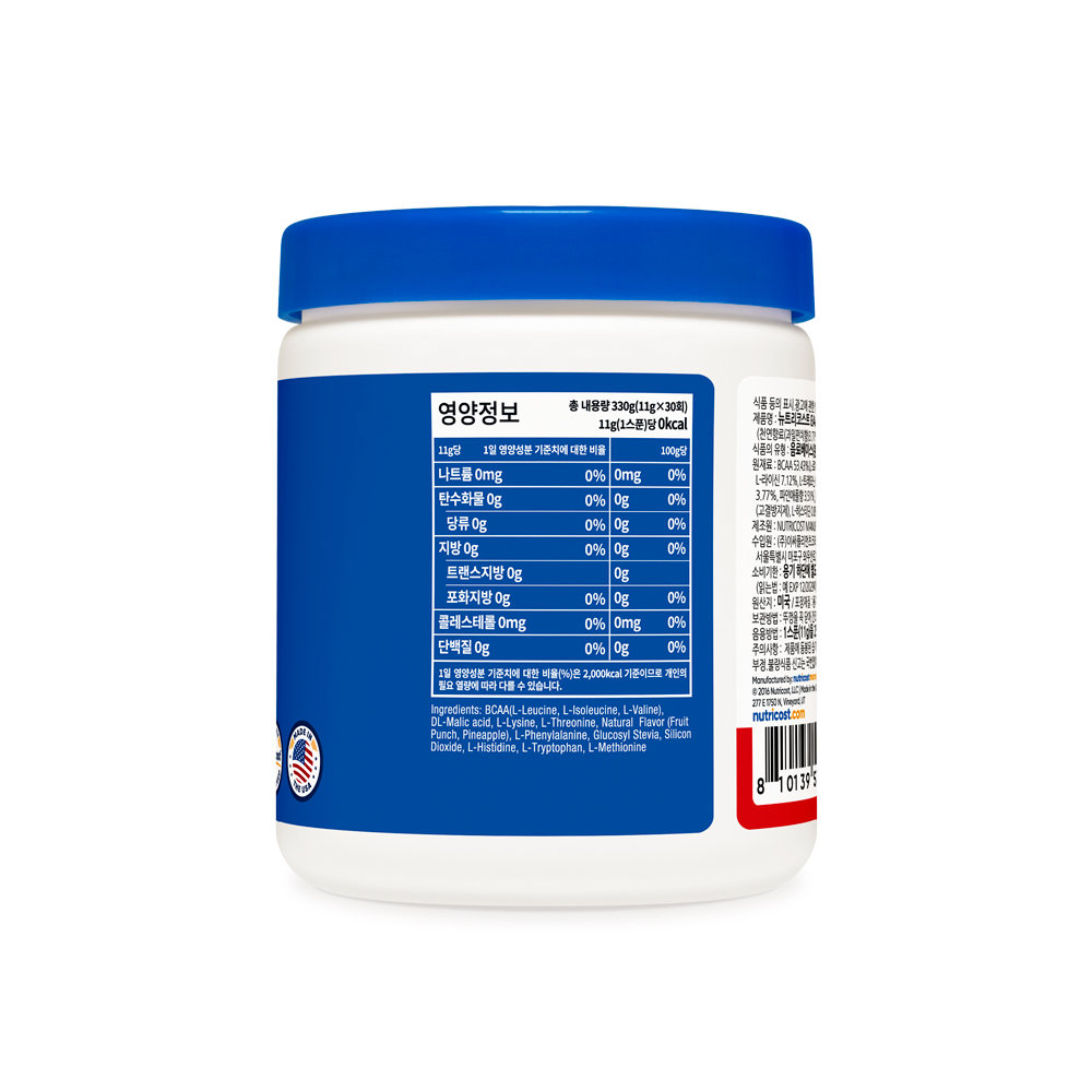 뉴트리코스트 EAA 파우더 필수 아미노산 30회분 과일펀치, 330g, 1개 - 상세 이미지 4