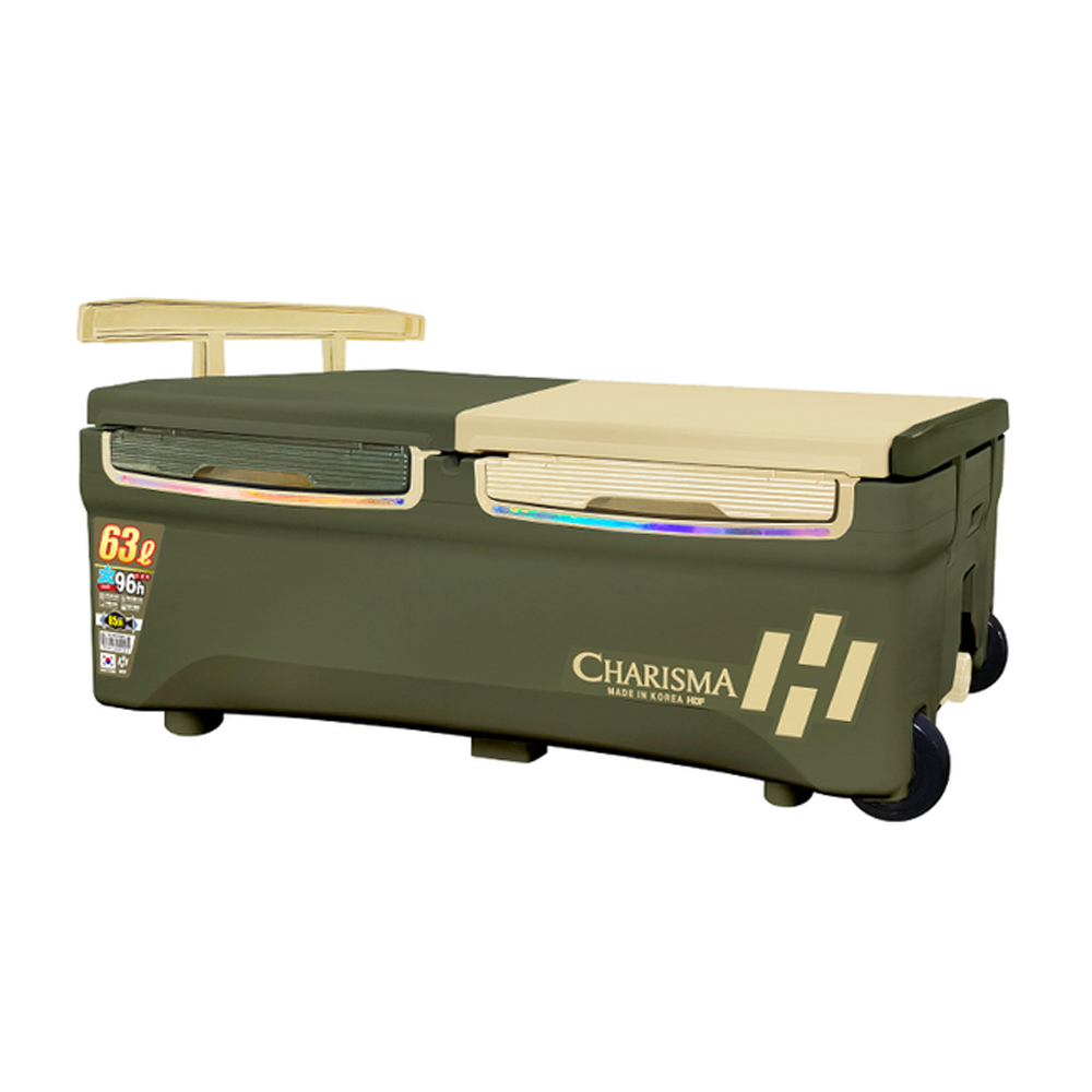 해동 26신형 HB-3188H 아이스박스 갈치쿨러 63L, 카키브라운 - 상품 이미지