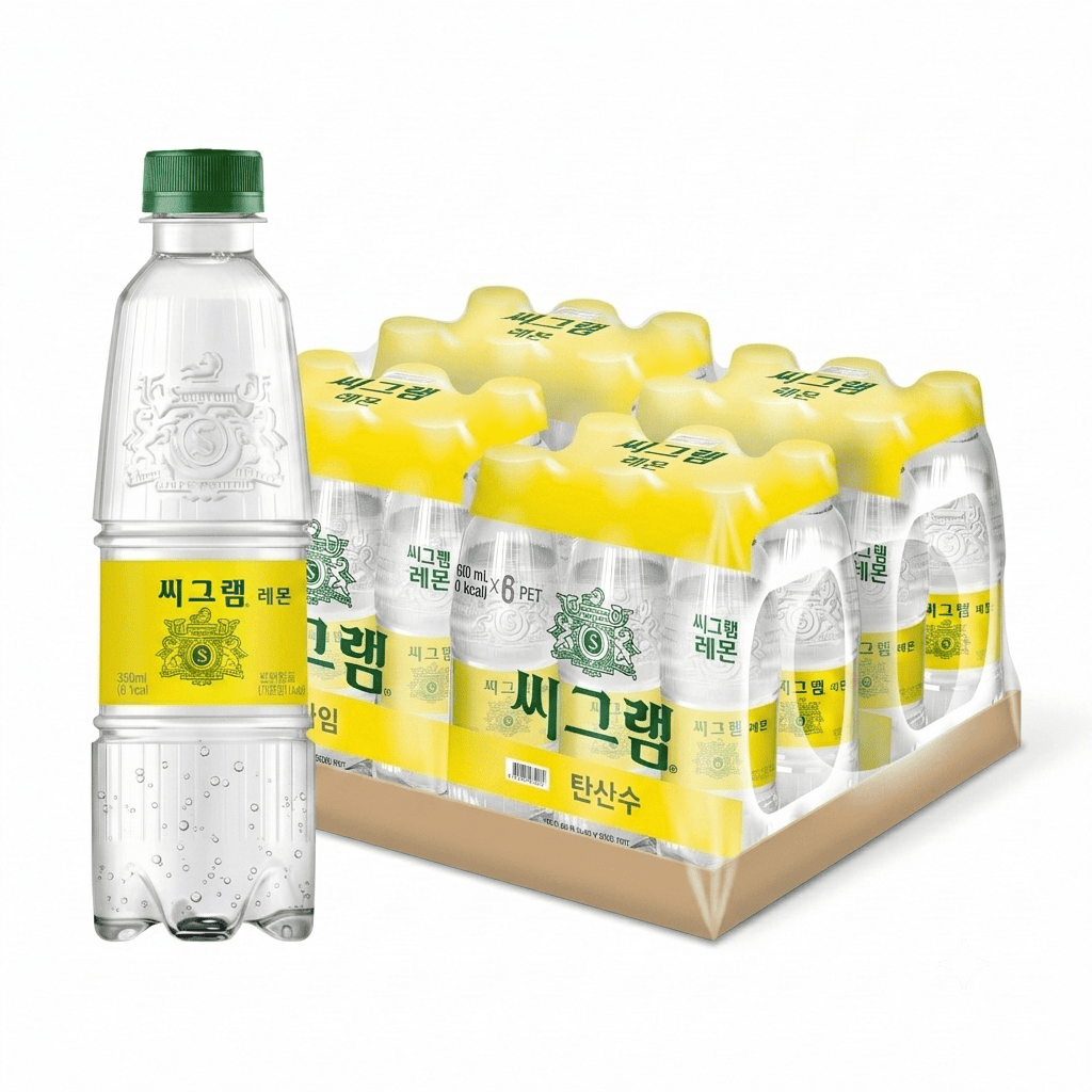 씨그램 레몬 PET 350ml 24개 - 상품 이미지