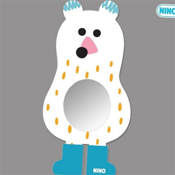 인테리어 어린이 안전 거울 백곰 유아 벽 거울 아크릴 학습 - 상품 이미지