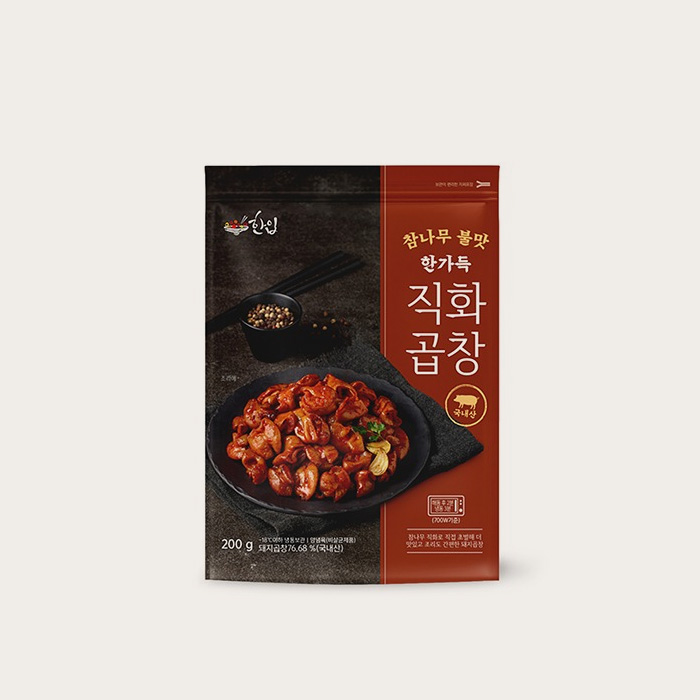 직화 초벌양념 돼지곱창 200g 불맛 참나무 훈연 가득 전자레인지 간편 야식 - 상세 이미지 2