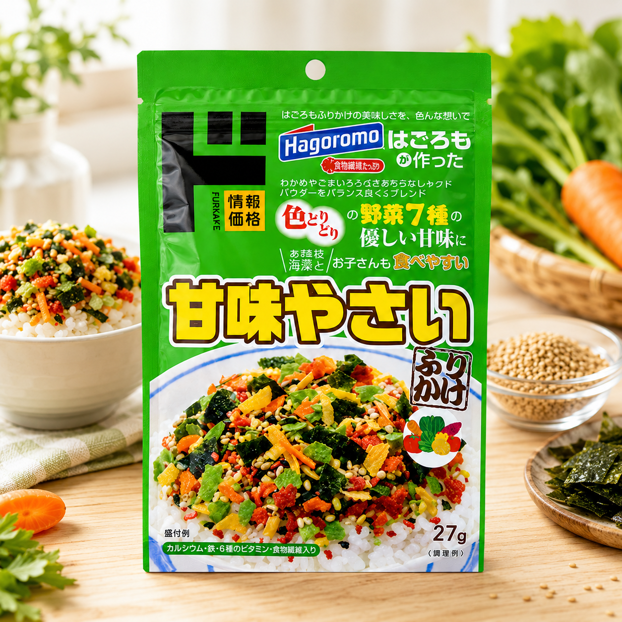 일본 돈키호테 오리지널 달콤 야채 채소 후리카케 27g - 상품 이미지