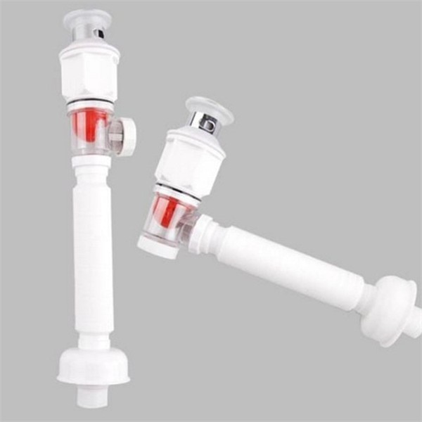 자바라 세면대 자동 팝업 트랩 원터치 세면대 배수 트랩 화장실 - 상품 이미지