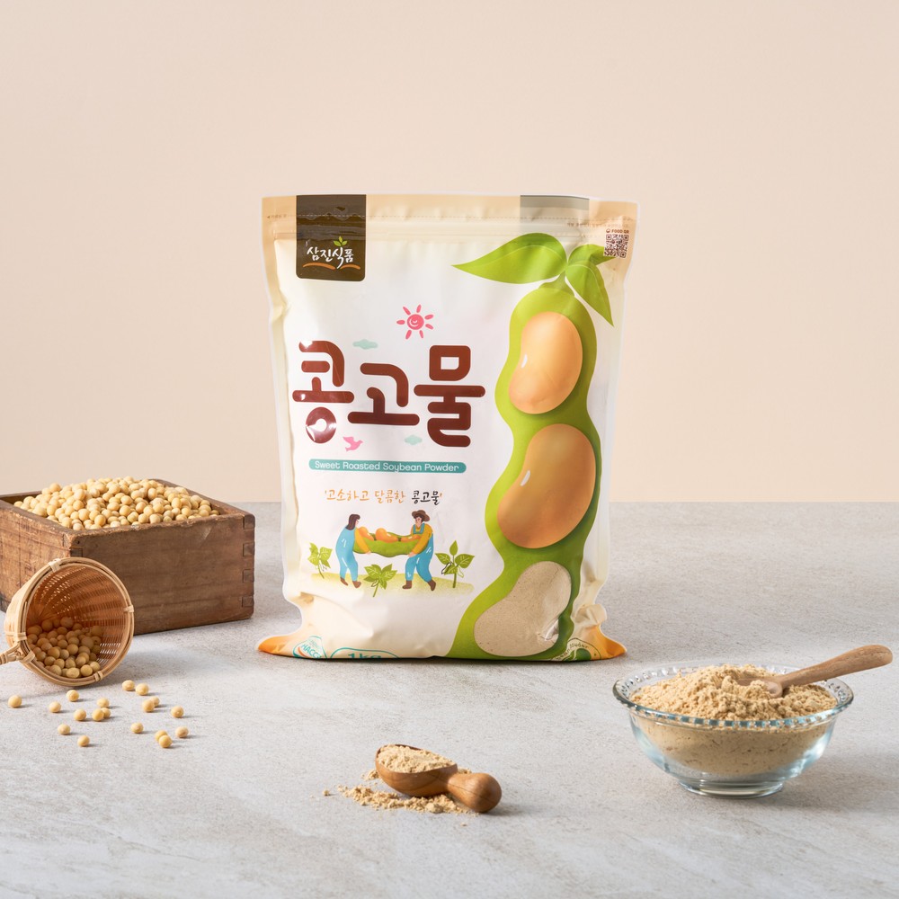 삼진식품 콩고물 인절미콩가루 인절미콩고물 빙수용콩가루 1kg, 10개 - 상품 이미지