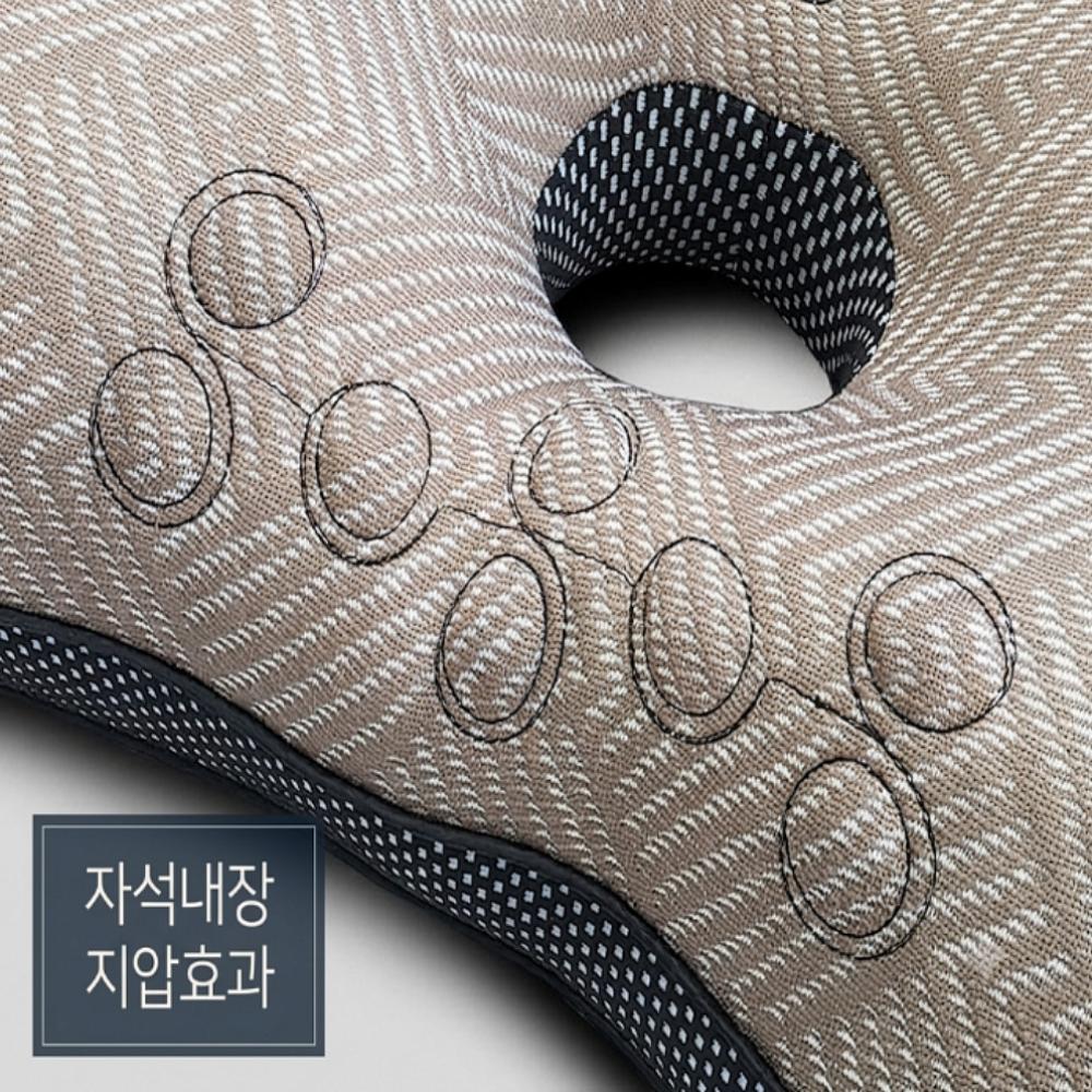 숙면 구멍베개 자석 도넛 목베게 거북목 일자목 코골이 국산 - 상세 이미지 4