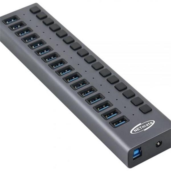 고속 usb 3.0 허브 개별 16 포트 usb 허브 스위치형 - 상품 이미지