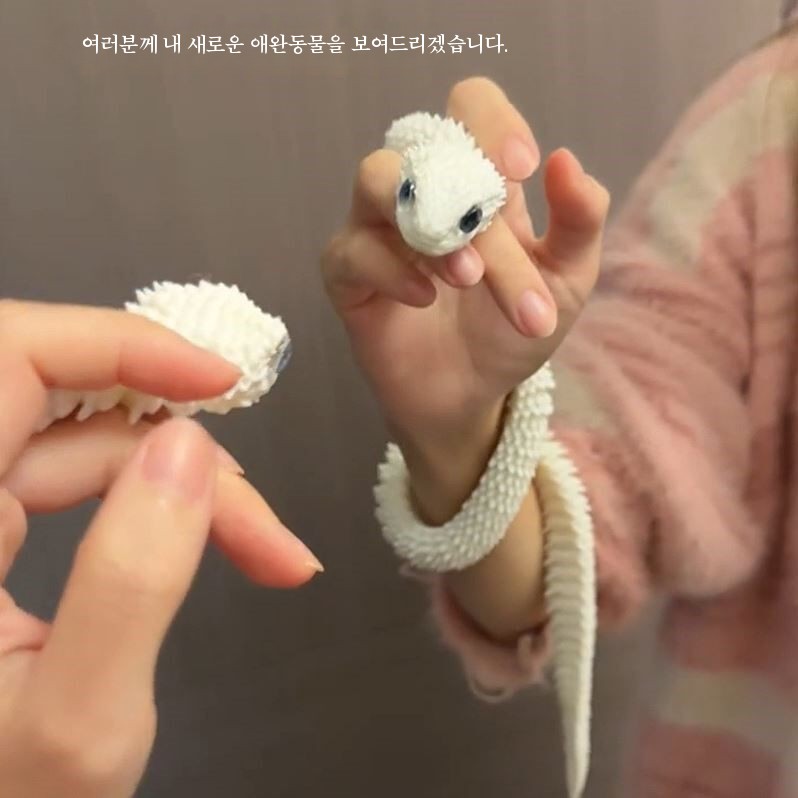 뱀장난감 3D 프린트 자연스러운관절 뱀모형 피규어 스네이크 동물 인형 75CM 야광 - 상세 이미지 3