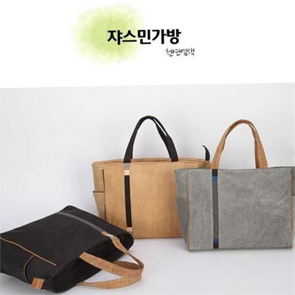빅사이즈 천연 염색 도트 백 데일리 천연 염색 토트 백 - 상품 이미지
