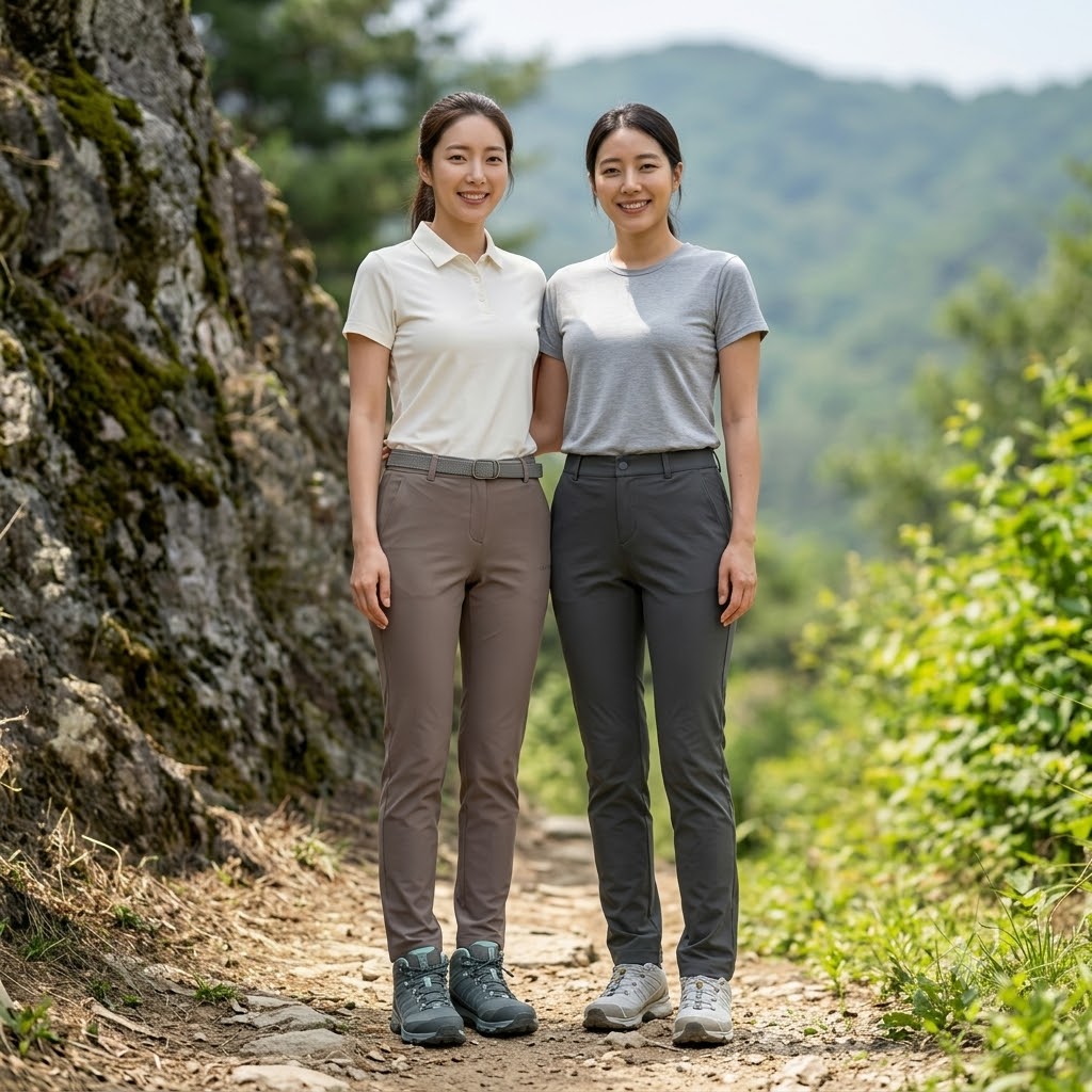 MILLET 밀레 여성 여름 아웃도어룩 스판 경량 등산 바지 - 상세 이미지 2