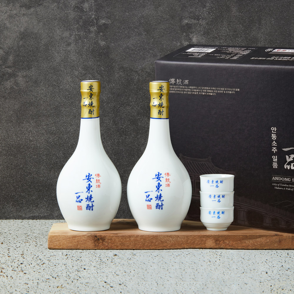 안동소주일품 특2호 400ml 2본 40도 선물세트 안동소주 증류주 - 상품 이미지