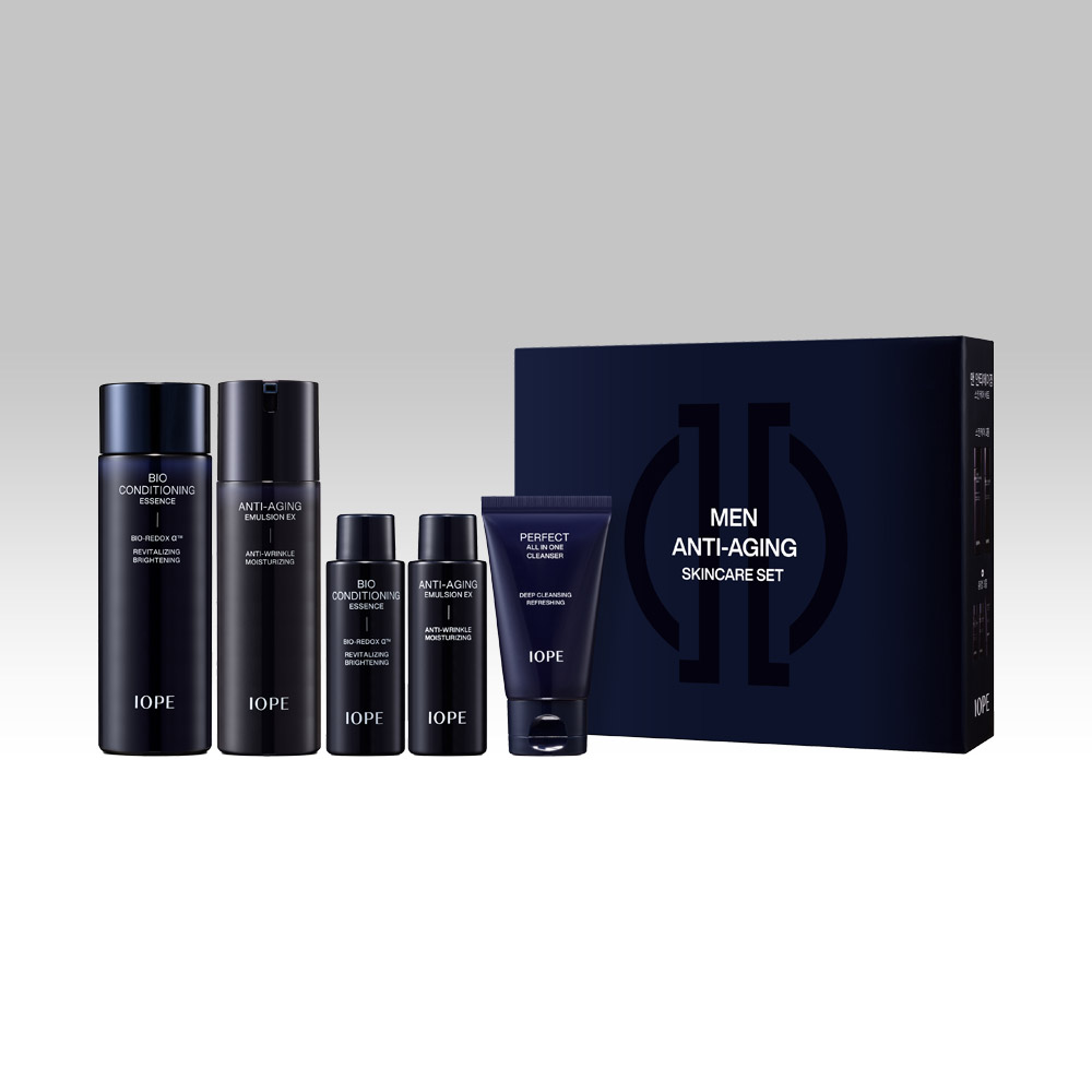 아이오페 맨 2종 선물 세트 (바이오 컨디셔닝 에센스 145ml+맨 안티에이징 에멀젼 120ml) 상품 이미지
