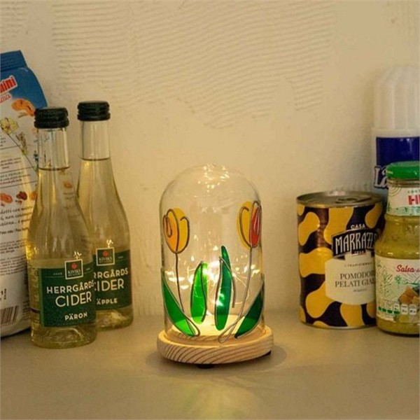 인테리어 스테인드 글라스 무드등 감성 diy 무드등 키트 홈데코 침실 - 상품 이미지