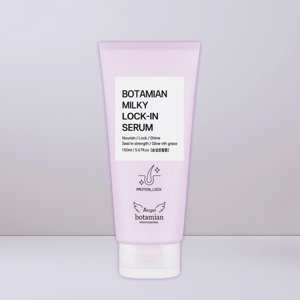 보타미안엔젤 밀키락인 단백질 극 손상모 헤어 팩 세럼 노워시 트리트먼트 150ml, 1개