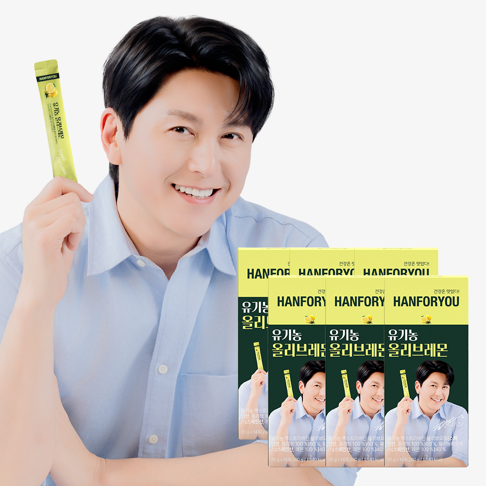 유기농100% 올레샷 엑스트라버진올리브오일 레몬 280ml, 6개 - 상품 이미지