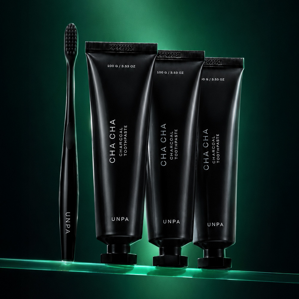 언파 차차 차콜치약 비건 구취제거 입냄새케어 100g, 3개