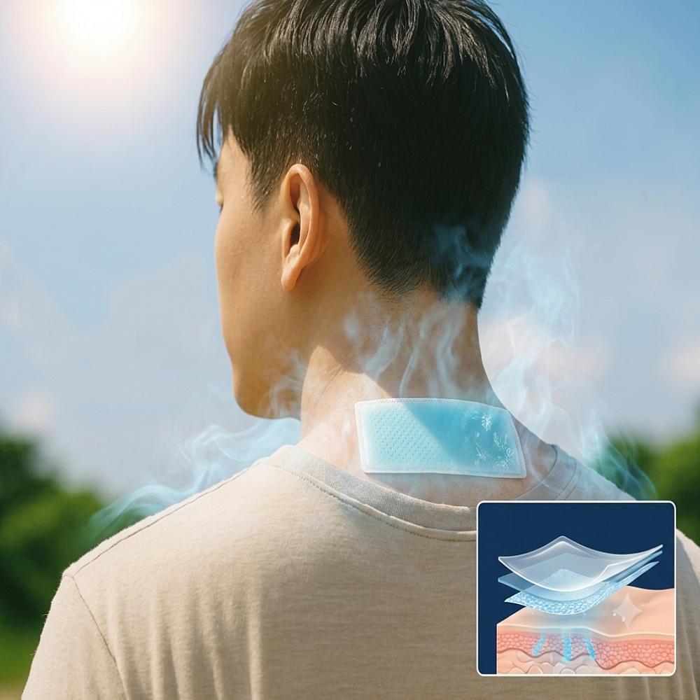 붙이는 저자극 아이스 쿨링 패치 냉패치 냉각 시트 1P - 상세 이미지 2