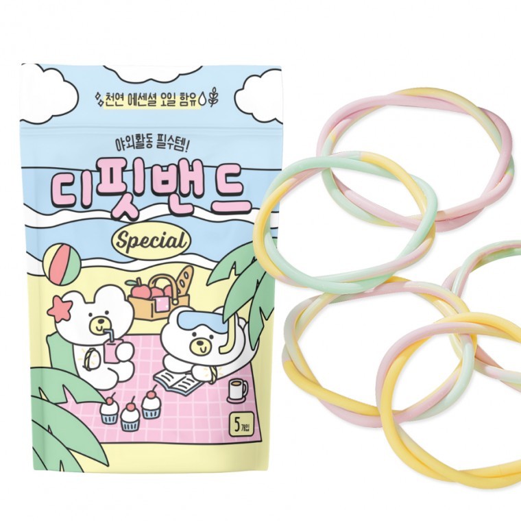 D디핏밴드 모기팔찌 국산 스페셜 라이트 KC인증 실리콘 썸머 밴드 - 상품 이미지
