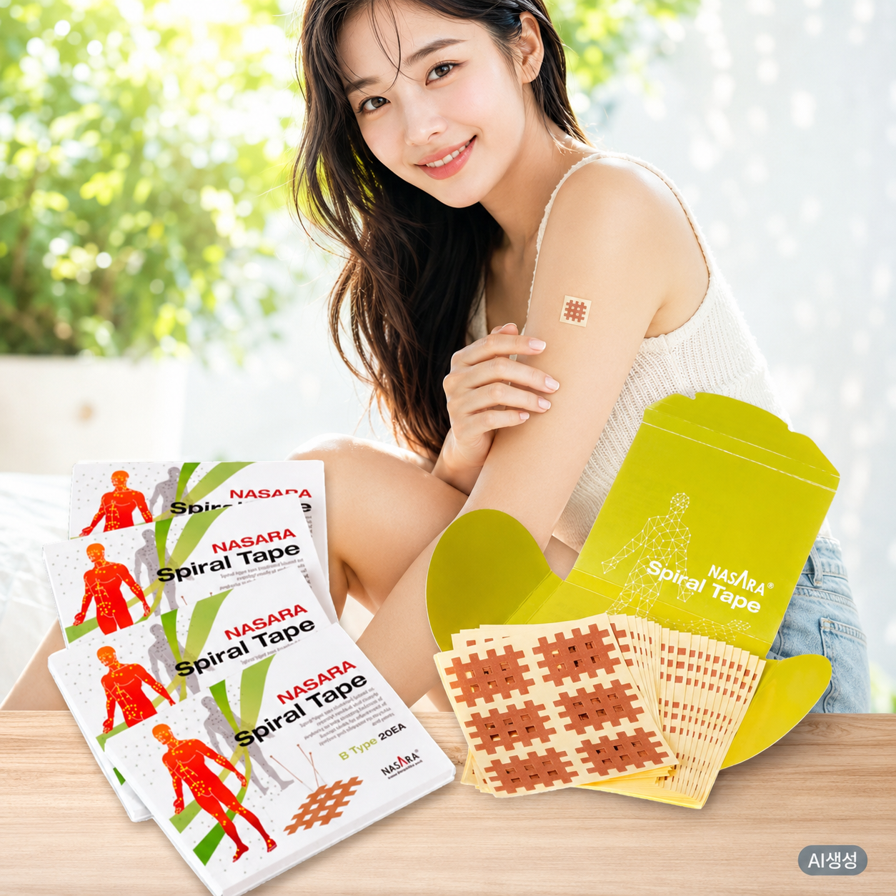 모기패치 모스패치 B타입 120매 모스키토 격자 테이프 어린이 모기물린데 스티커 독일 수출 - 상품 이미지