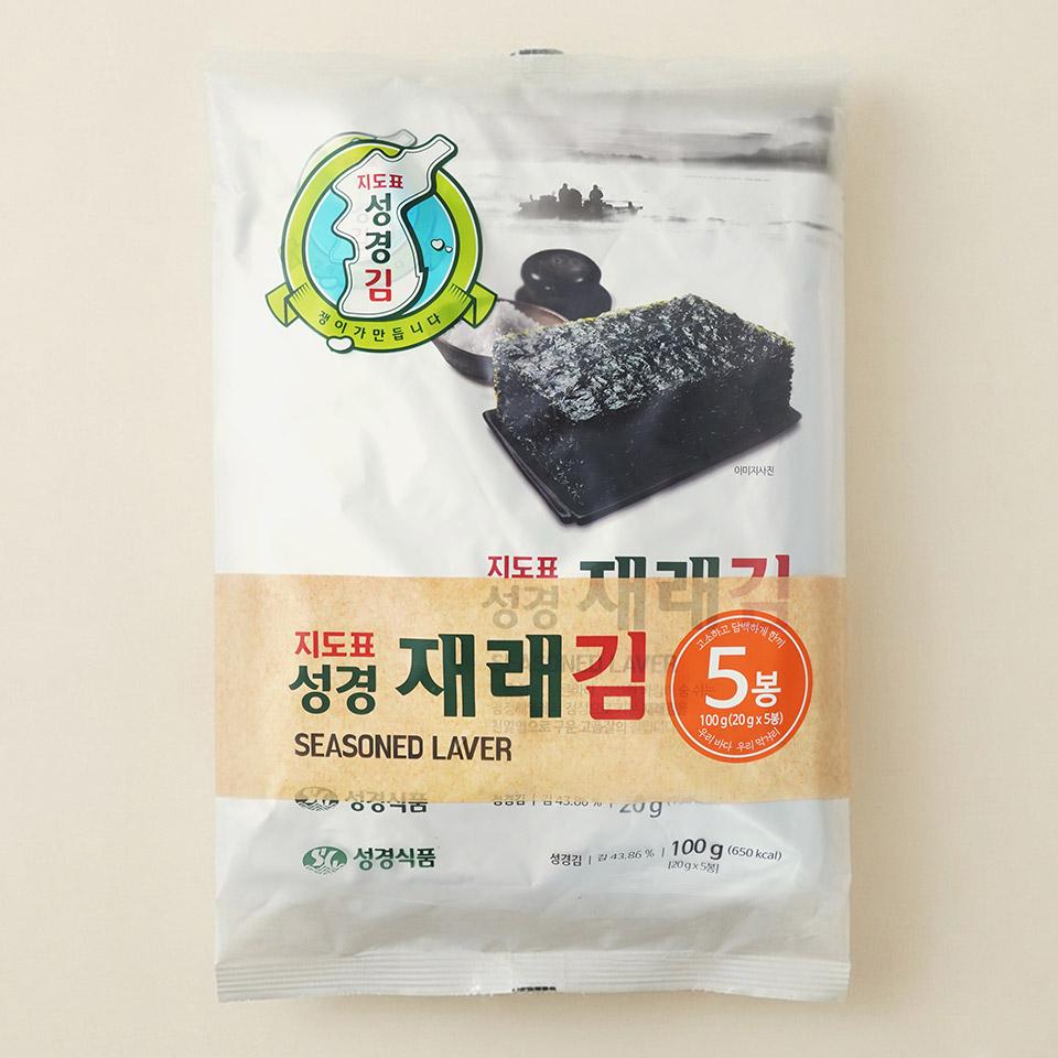 메가마트 성경 지도표 성경 재래김 20gx5봉 - 상품 이미지