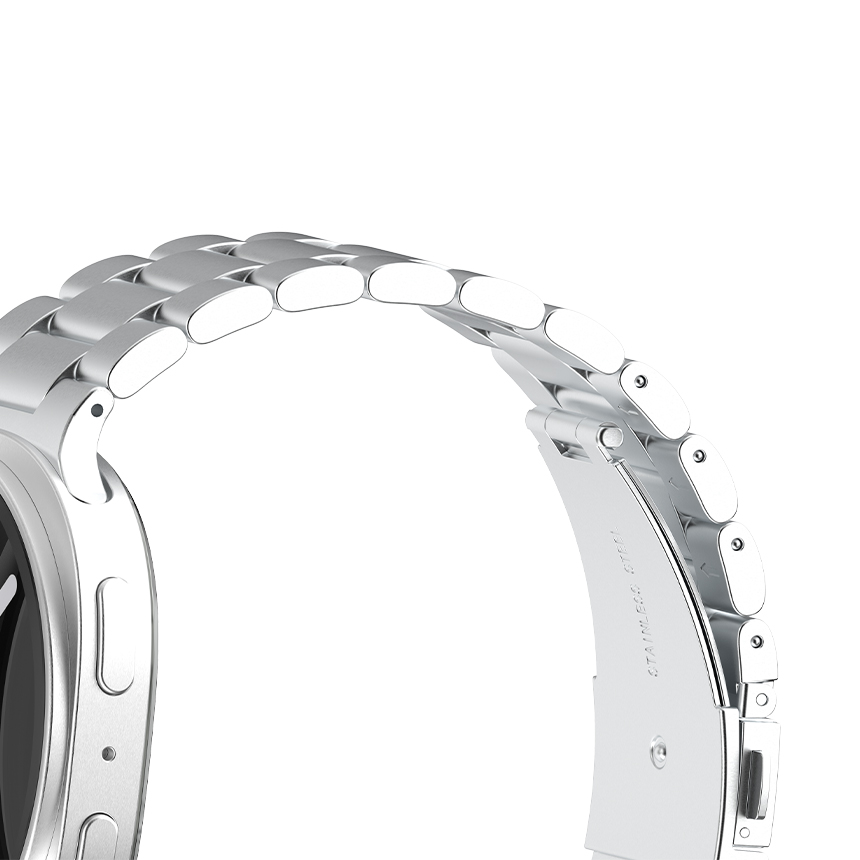갤럭시워치8 클래식 메탈 스트랩 + 풀커버 케이스 SET 갤럭시워치8 클래식, 46mm, 블랙 이미지 8