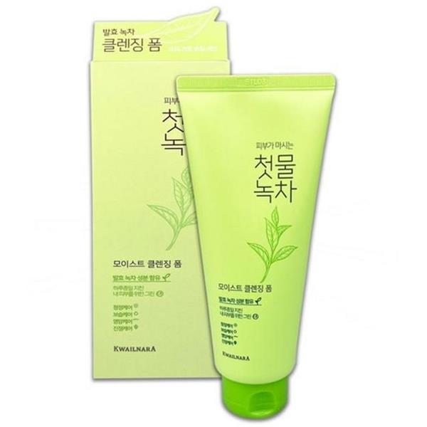 촉촉한 녹차 클렌징폼 180g 저자극 녹차 클렌징폼 180g 폼클렌징 대용량 페이스 - 상품 이미지