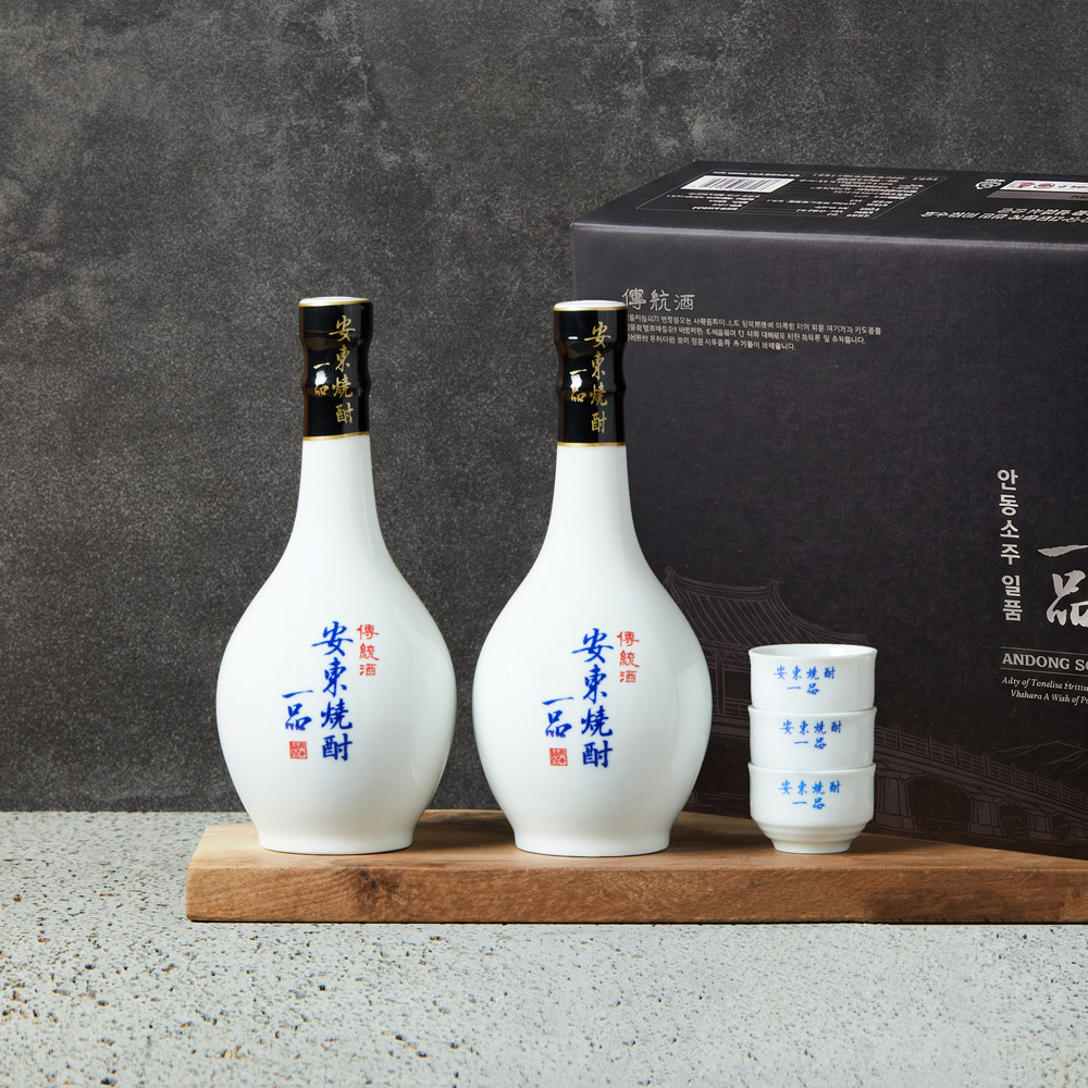 안동소주일품 특1호 400ml 2본 21도 선물세트 안동소주 증류주 - 상품 이미지
