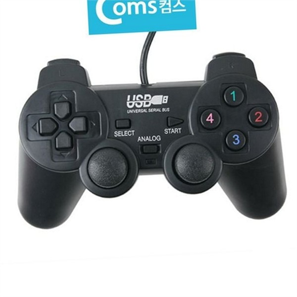 싱글 유선 게임 패드 컨트롤러 pc 게임 패드 게이밍 컴퓨터 - 상품 이미지