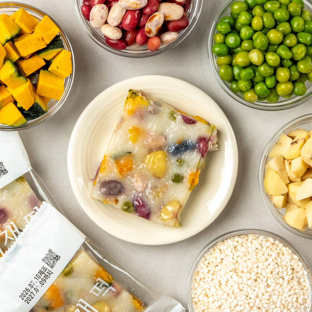 싸리재 콩콩 영양찰떡 500g 국산 찹쌀 단호박 밤 완두콩 강낭콩 소머리찰떡 - 상품 이미지