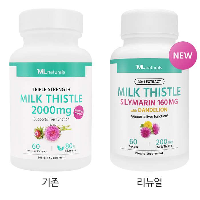 마이라이프내추럴스 밀크씨슬 2000mg 알약 60캡슐, 4개 - 상세 이미지 3