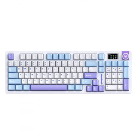 AULA [해외]AULA F99 Pro Max 기계식 키보드 무선 블루투스 조명 노브 게이밍