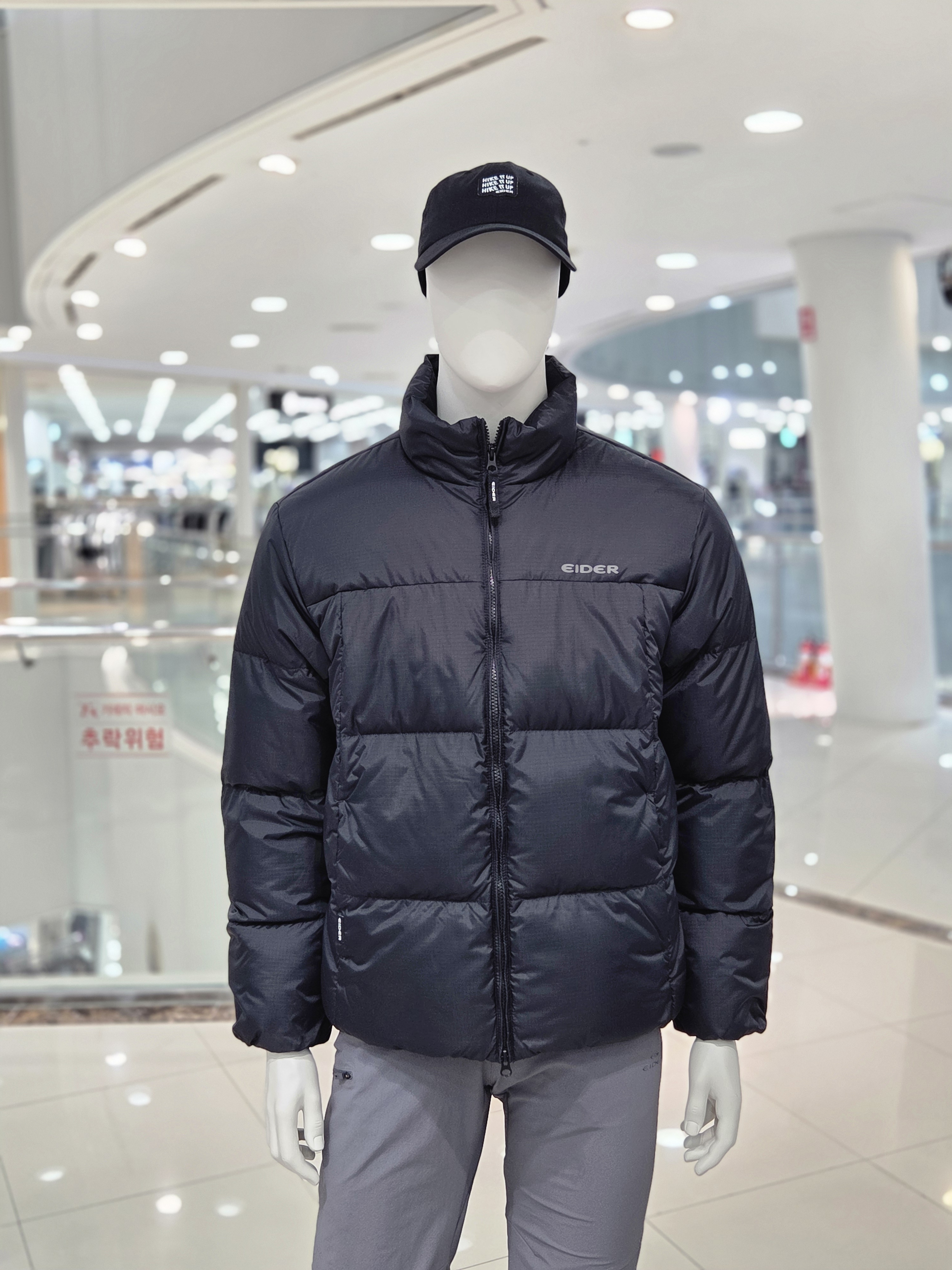 아이더 남성 여성 덕다운 아웃도어 무지 패딩 UW26583 이미지 6
