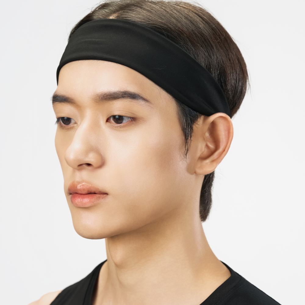 하이페이스 쿨링 와이드 스포츠 헤어밴드 러닝 크로스핏 헬스 - 상세 이미지 2