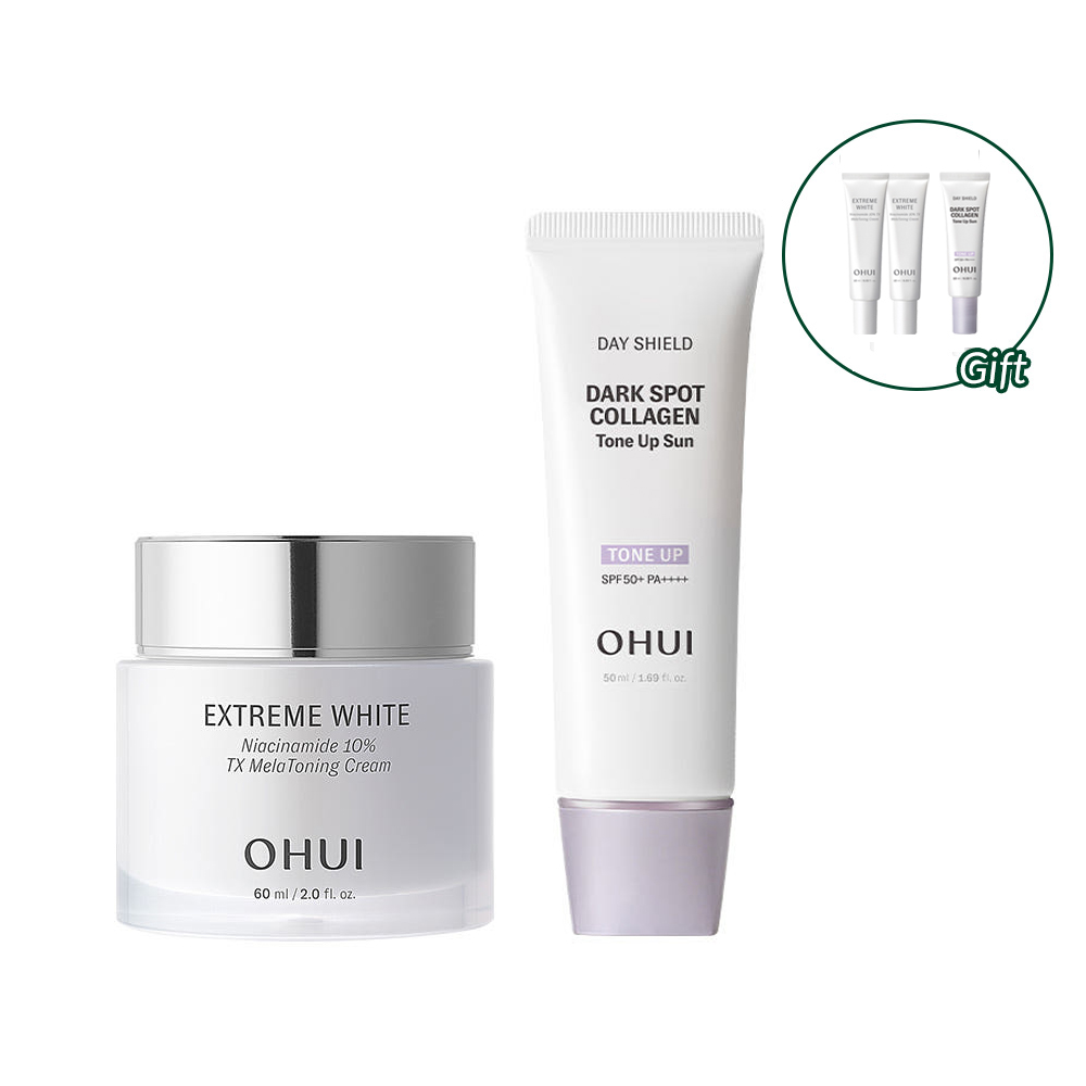 [라운지전용] 오휘 멜라토닝 기미크림 60ml + 콜라겐 톤업선 50ml - 상품 이미지
