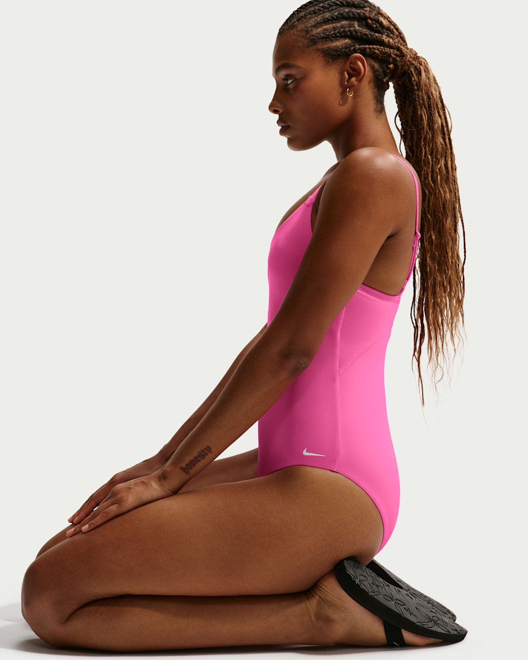 Nike Swim Effortless Essential One Piece Pink Glow, XL - 상세 이미지 3
