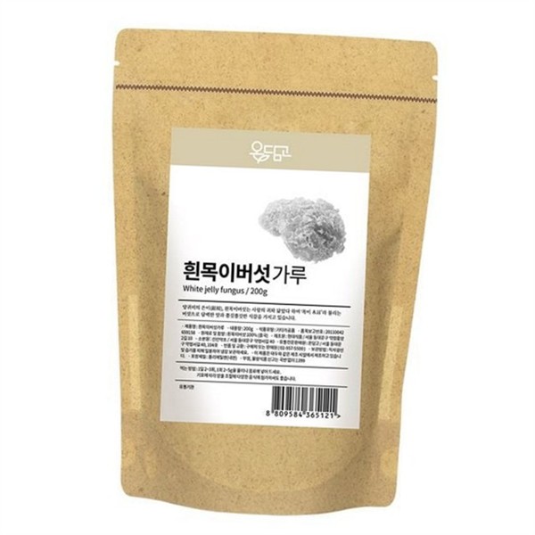 흰목이 목이버섯 가루 200g 식용 목이버섯 분말 식품 - 상품 이미지