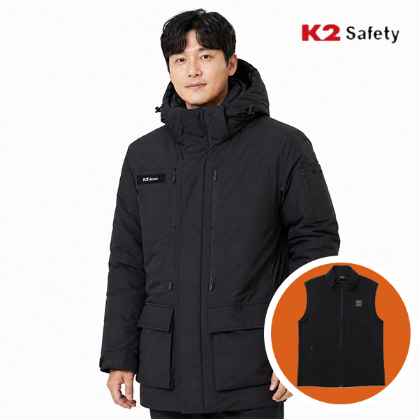 K2 세이프티 남자 패딩 K2 패딩 겨울 작업복 내피형 상의 남성 점퍼 21JK-F103 - 상품 이미지