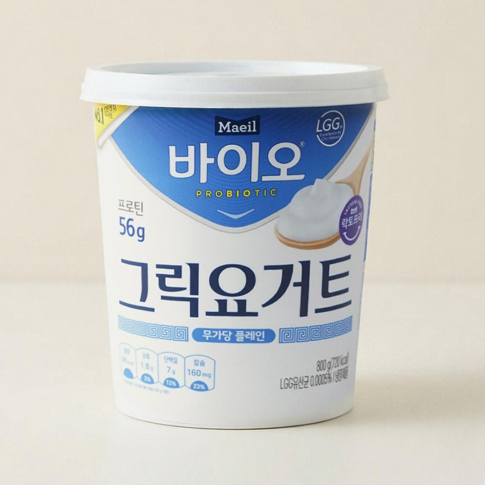 메가마트 매일 바이오 그릭요거트 플레인 800g - 메인 이미지