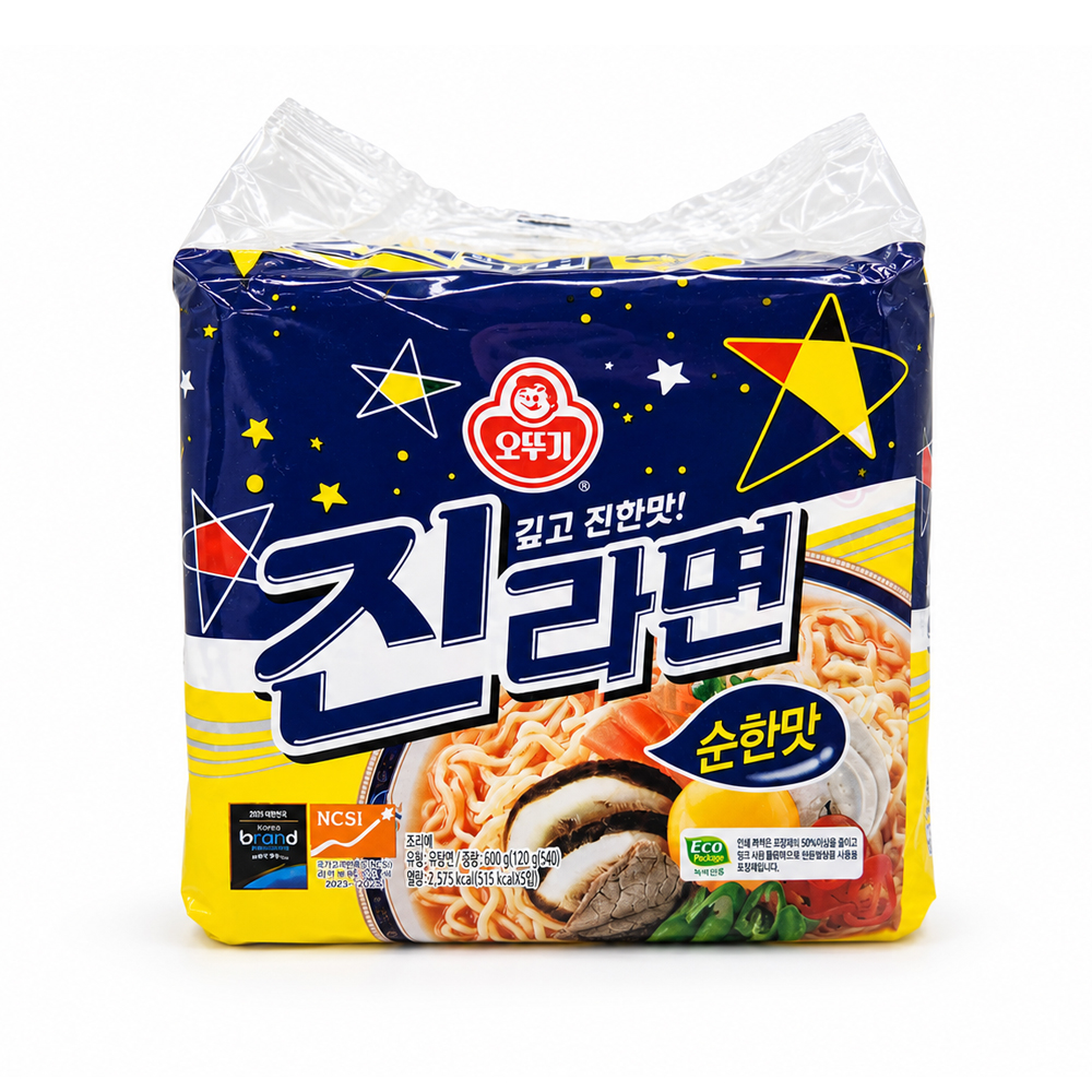 오뚜기 진라면 순한맛 120g x 5개입 - 상품 이미지