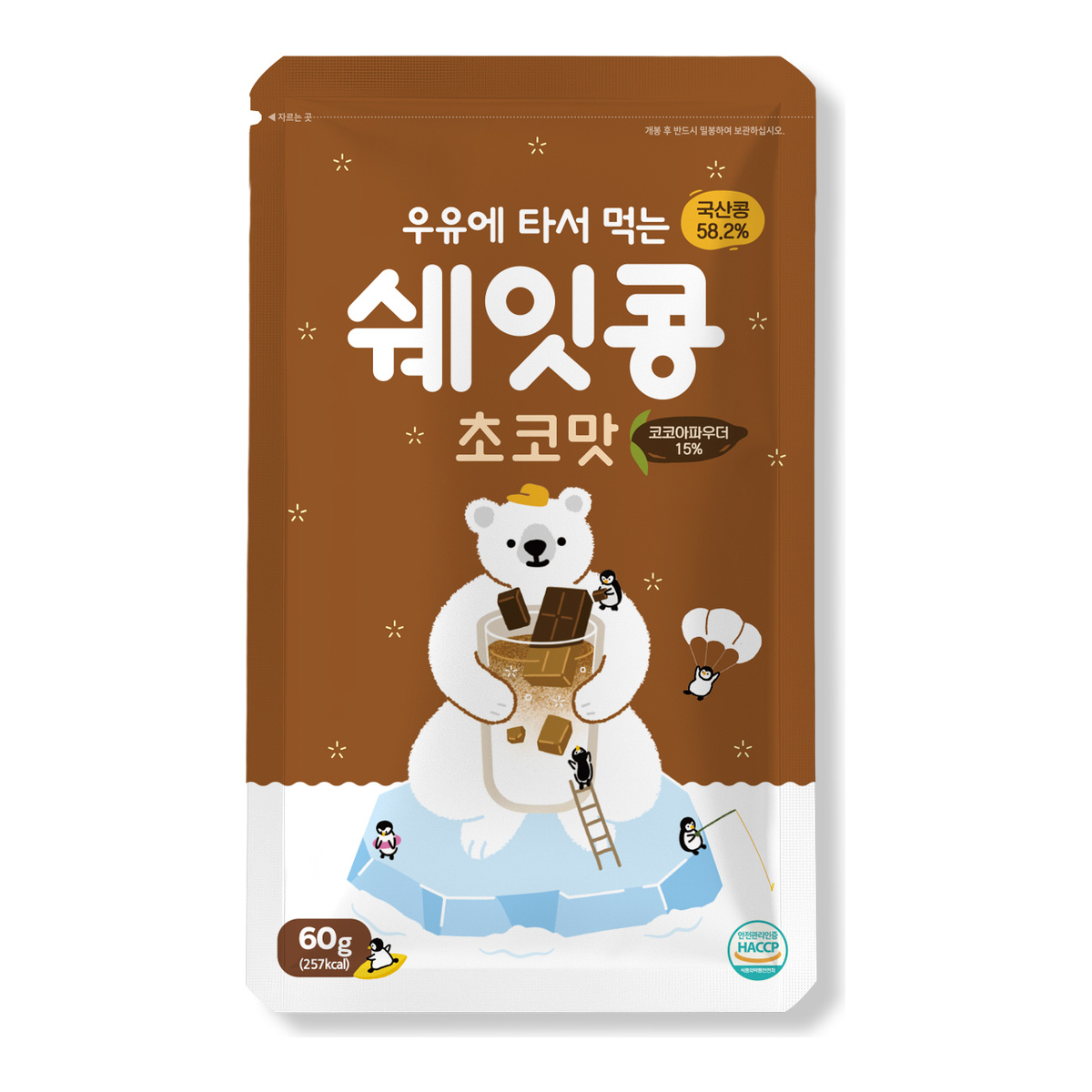 삼진식품 쉐잇콩 초코맛 60g, 1개 - 상품 이미지