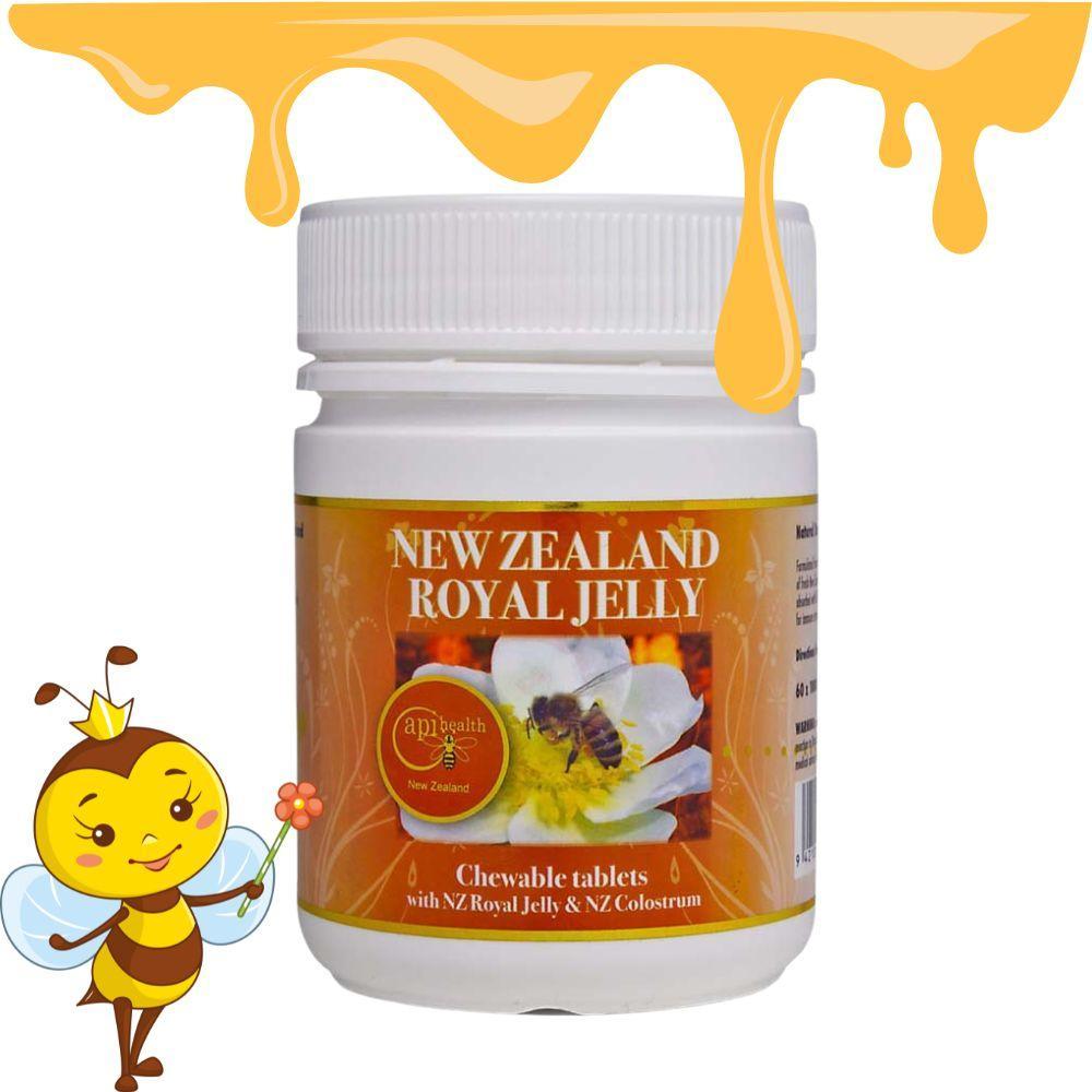 API 헬스 뉴질랜드 로얄젤리 1000mg 츄어블정 120정 초유 함유 이미지 6