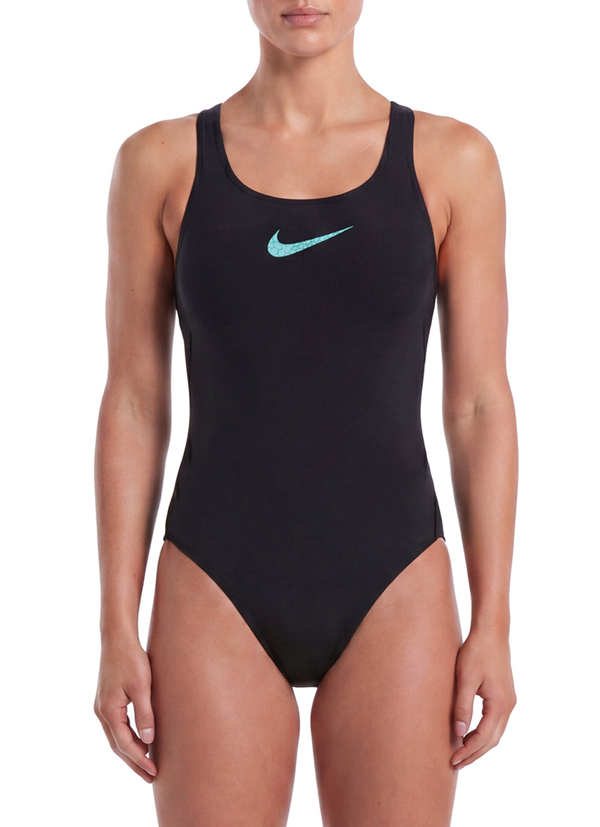 Nike Swim 로고 패스트백 원피스 Black, 40 - 상세 이미지 3